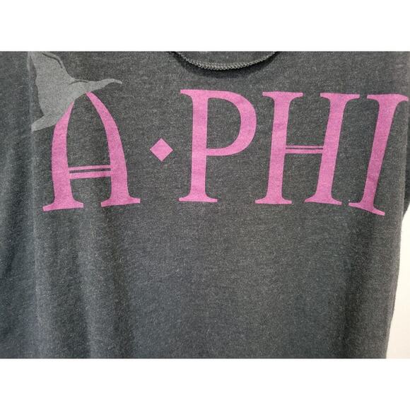 Next Level Apparel women's gray A◇PHI graphic design raceback tank top small - Picture 5 of 6